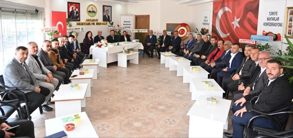 BAŞKAN DİNÇER MUHTARLARLA BULUŞTU