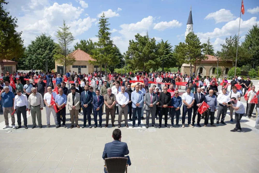 Çorum Ülkü Ocakları Şehitlere Saygı ve Vefa Yürüyüşünde