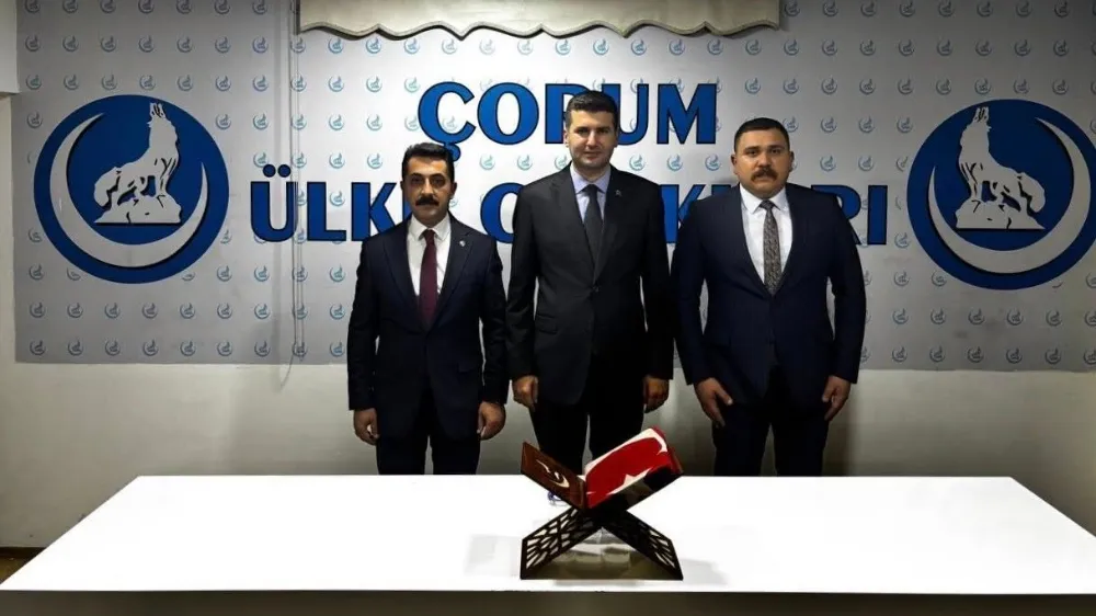 Ülkü Ocakları Çorum İl Başkanlığında nöbet değişimi