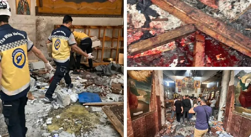 Kilisede canlı bomba!