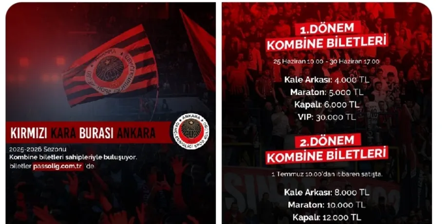 Gençlerbirliği kombine bilet satışlarına başlıyor 