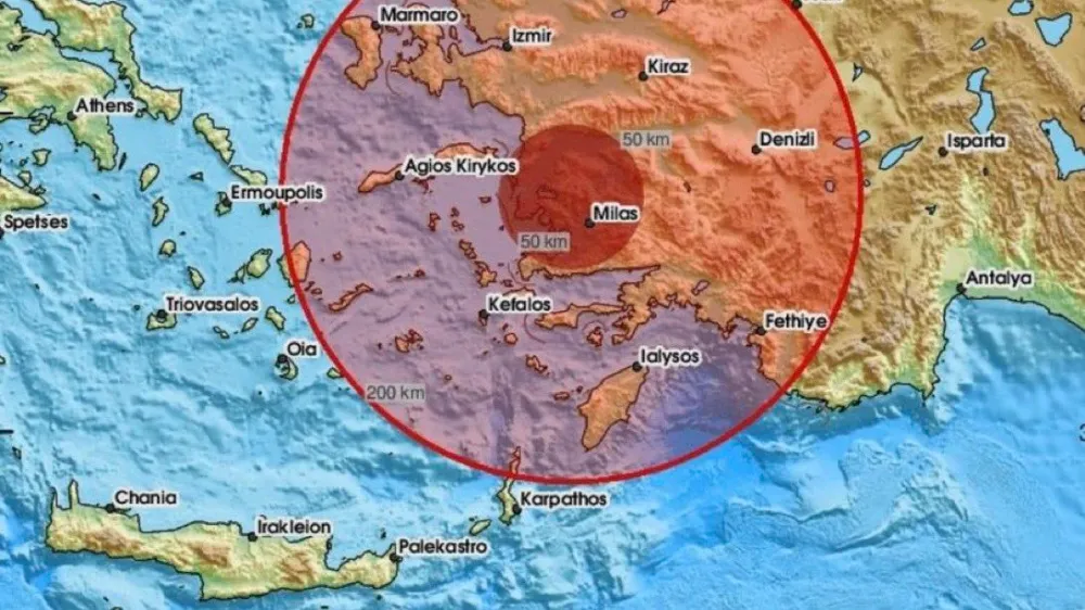 Marmaris açıklarında 5.8
