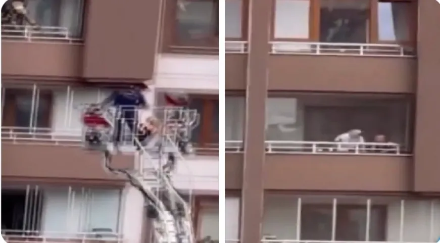 16 katlı binada can pazarı 