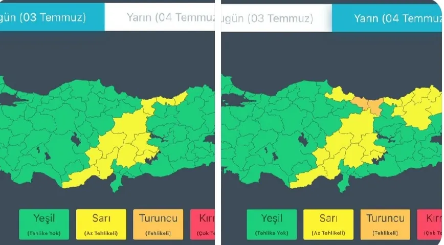 Şiddetli yağış uyarısı 