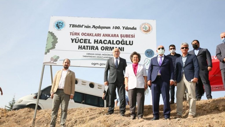 Yücel Hacaloğlu`nun anısına hatıra ormanı